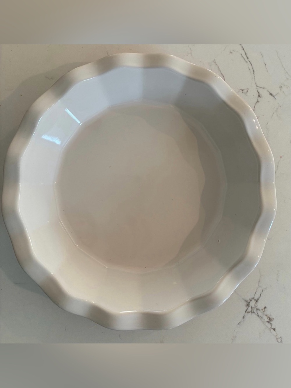 Emile Henry France Williams-Sonoma Exclusive French Ceramic Ruffled Pie Dish